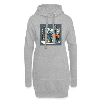 The camera studio - Hoodie-Kleid - Grau meliert - Vorne
