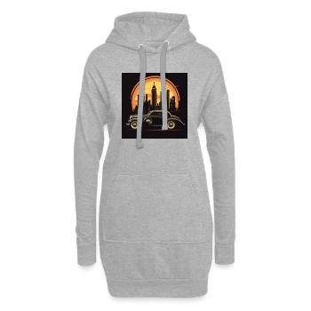 New York - Hoodie-Kleid - Grau meliert - Vorne
