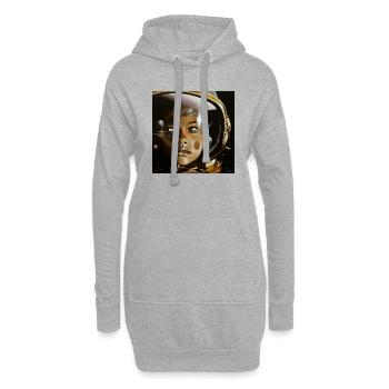 Astro Girl - Dreaming Beyond the Stars - Hoodie Dress - heather grey - Front