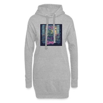 Canabis lover Berlin - Hoodie-Kleid - Grau meliert - Vorne