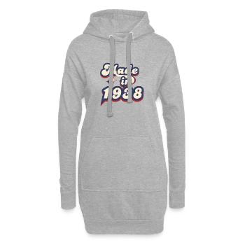Hergestellt im 1938 Retro - Hoodie-Kleid - Grau meliert - Vorne