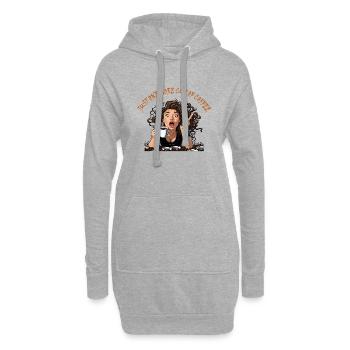 Nur eine weitere Tasse Kaffee - Hoodie-Kleid - Grau meliert - Vorne