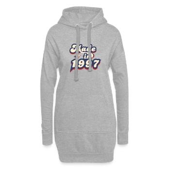 Hergestellt im Jahr 1997 Retro - Hoodie-Kleid - Grau meliert - Vorne