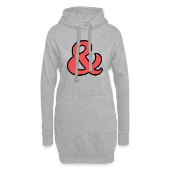 Und Zeichen - Hoodie-Kleid - Grau meliert - Vorne