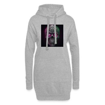 dead - Hoodie-Kleid - Grau meliert - Vorne
