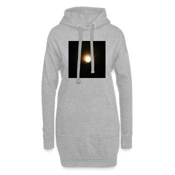 Mond - Hoodie-Kleid - Grau meliert - Vorne