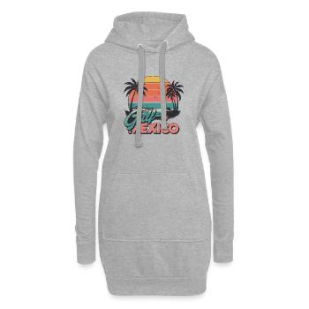 Golfe du Mexique - Sweat-shirt à capuche long Femme - gris chiné - Devant