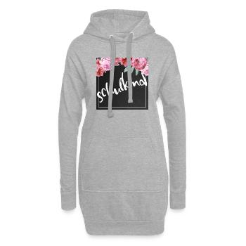 Inscription à l’école, école, écolier, enfant, tireur ABC, - Sweat-shirt à capuche long Femme - gris chiné - Devant