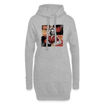 Danger Diva – T-shirt rétro femme fatale - Sweat-shirt à capuche long Femme - gris chiné - Devant