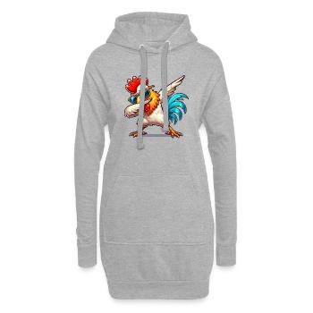 Tamponnant - Sweat-shirt à capuche long Femme - gris chiné - Devant