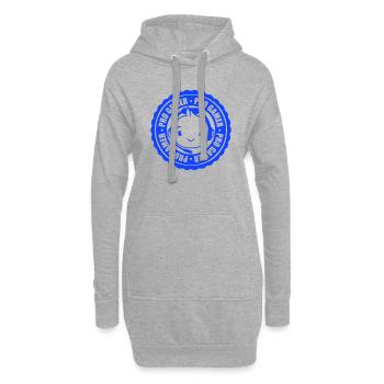 Ente Pro Gamer Logo zocken Headset Konsole Spiel - Hoodie-Kleid - Grau meliert - Vorne