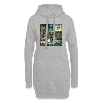 EINSAMER HELD DER 90ER JAHRE - Hoodie-Kleid - Grau meliert - Vorne