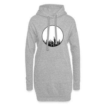 Gras - Hoodie-Kleid - Grau meliert - Vorne