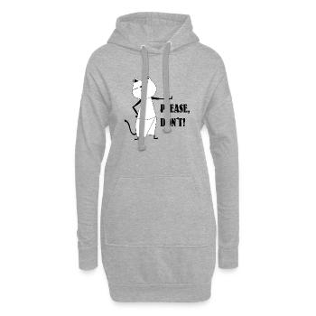 Nekochan Antonio S’il vous plaît, ne le faites pas ! - Sweat-shirt à capuche long Femme - gris chiné - Devant