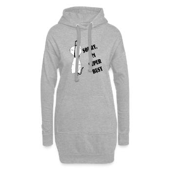 Nekochan Antonio Super busy - Hoodie-Kleid - Grau meliert - Vorne