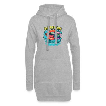 Bubblegum & Backbeats - Hoodie-Kleid - Grau meliert - Vorne