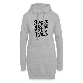 Hocus Pocus & Chill - Sweat-shirt à capuche long Femme - gris chiné - Devant