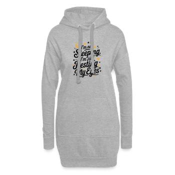Reposer mes yeux - Sweat-shirt à capuche long Femme - gris chiné - Devant