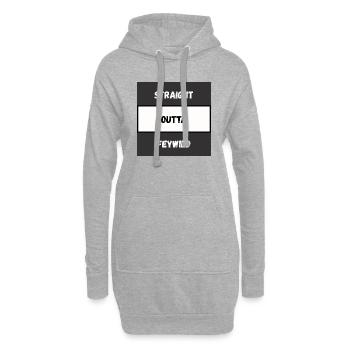 Straight Outta Feywild - Hoodie Dress - heather grey - Front
