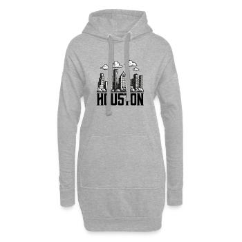 houston stadt - Hoodie-Kleid - Grau meliert - Vorne