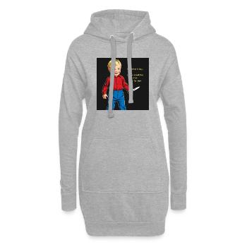 Mother’s Day Breakfast – Made with Love - Sweat-shirt à capuche long Femme - gris chiné - Devant