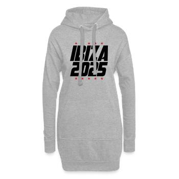 Ibiza 2025 - Sweat-shirt à capuche long Femme - gris chiné - Devant