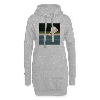 Sport - Badminton - Sweat-shirt à capuche long Femme - gris chiné - Devant