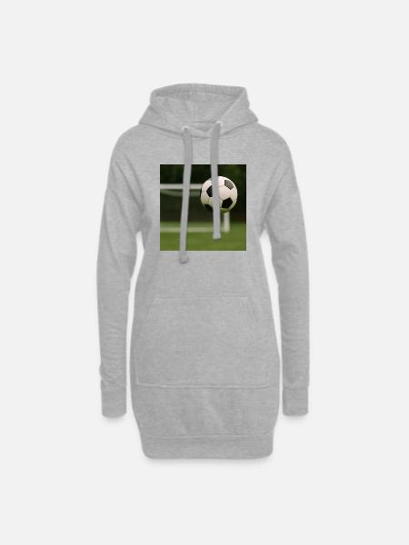 Sport - Fußball - Hoodie-Kleid - Grau meliert