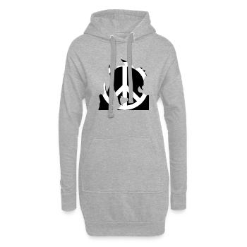Alles Ruhe - Hoodie-Kleid - Grau meliert - Vorne