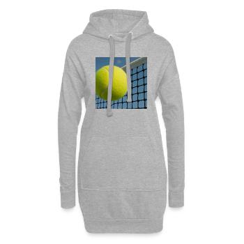 Sports - Tennis - Sweat-shirt à capuche long Femme - gris chiné - Devant