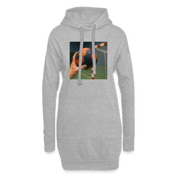 Sport - Handball - Sweat-shirt à capuche long Femme - gris chiné - Devant