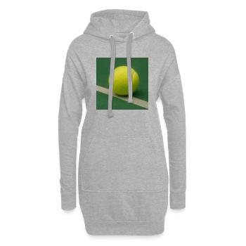 Sports - Tennis - Sweat-shirt à capuche long Femme - gris chiné - Devant