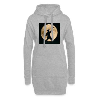 Sports - Tennis - Sweat-shirt à capuche long Femme - gris chiné - Devant