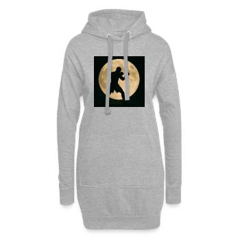 Sport - Boxe - Sweat-shirt à capuche long Femme - gris chiné - Devant