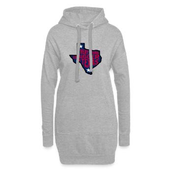 In Texas ist alles größer - Hoodie-Kleid - Grau meliert - Vorne