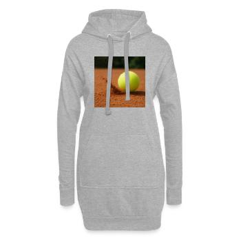 Sports - Tennis - Sweat-shirt à capuche long Femme - gris chiné - Devant