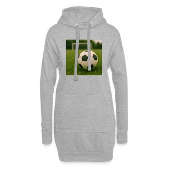 Sport - Football - Sweat-shirt à capuche long Femme - gris chiné - Devant