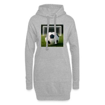 Sport - Football - Sweat-shirt à capuche long Femme - gris chiné - Devant