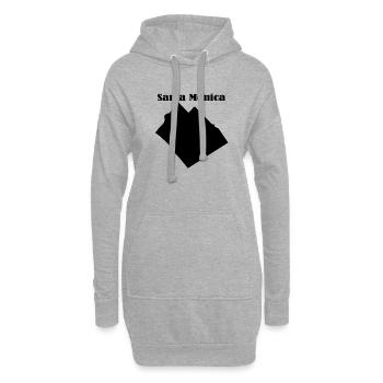 Santa Monica L.A. Schwarz - Hoodie-Kleid - Grau meliert - Vorne