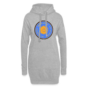 Bild 25 06 17 15 36 55 755 - Hoodie-Kleid - Grau meliert - Vorne