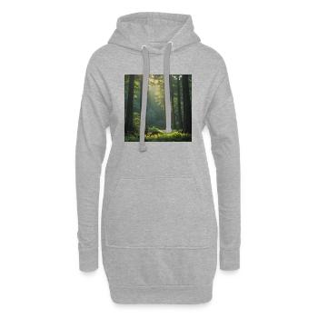 Wald der Stile - Hoodie-Kleid - Grau meliert - Vorne