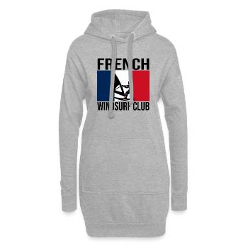 French Windsurf Club Flag Tee - Hoodie-Kleid - Grau meliert - Vorne