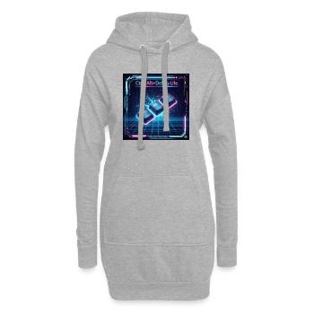 Ctrl + Alt + Del My Life - Sweat-shirt à capuche long Femme - gris chiné - Devant