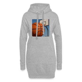 Sports - Basketball - Sweat-shirt à capuche long Femme - gris chiné - Devant