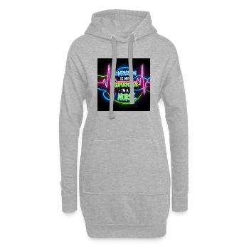 Conceptions d’infirmière en congé - Sweat-shirt à capuche long Femme - gris chiné - Devant