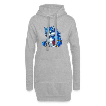 PRIMAL SURGE — Howlers Edition - Hoodie Dress - heather grey - Front