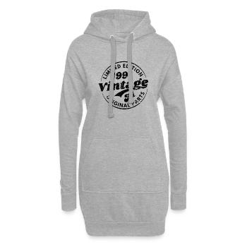 Limitierte Auflage 1991 Jahrgang alle Originalteile - Hoodie-Kleid - Grau meliert - Vorne