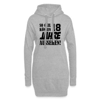18 jahre - Hoodie-Kleid - Grau meliert - Vorne