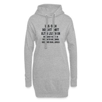T-Shirt Retirement – For Strong Women - Hoodie Dress - heather grey - Front