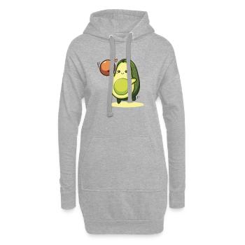 Avocado Bowling – Kawaii Sport Vegan Healthy - Hoodie-Kleid - Grau meliert - Vorne